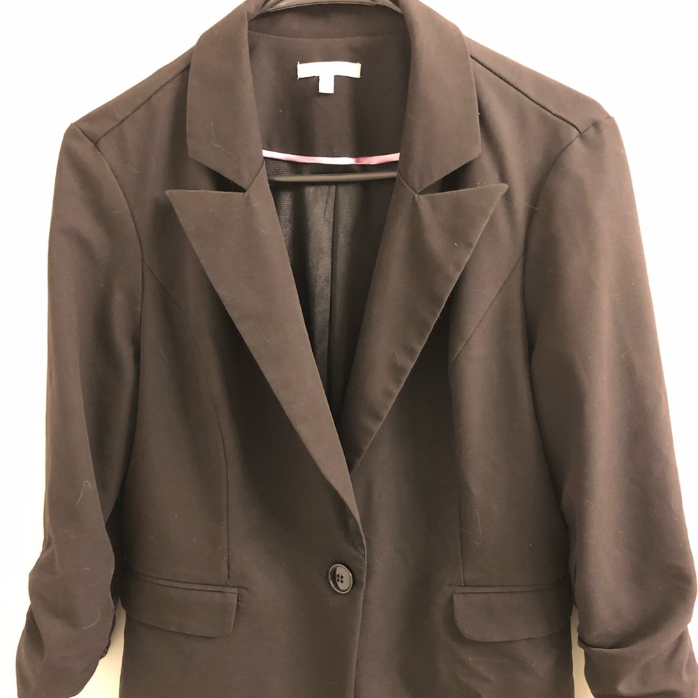 3/4 Sleeved Black Blazer